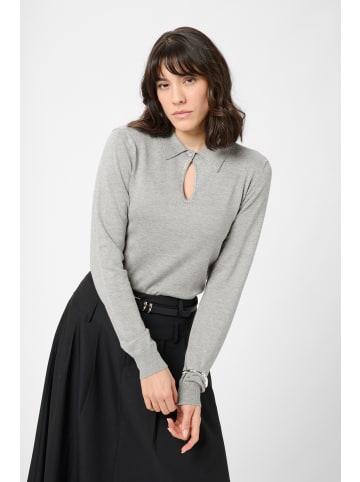 Kaffe Strickpullover KAjada Slim fit in Grey Melange