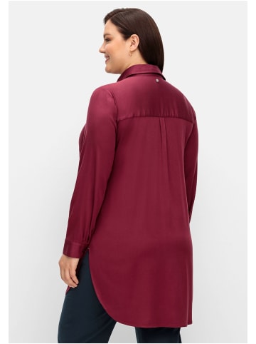 sheego Longbluse in weinrot