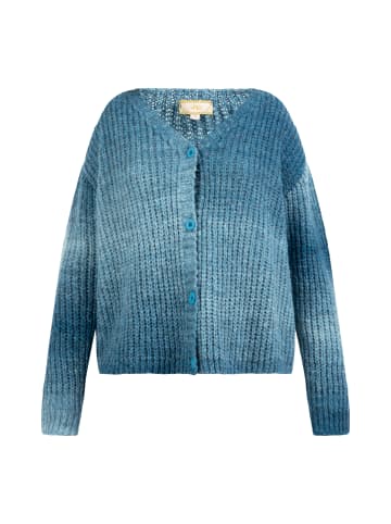 myMo Strickjacke in BLAU MEHRFARBIG