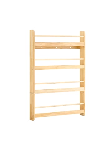 SoBuy Bücherregal in Naturkiefer - (W) 12 x (H) 118 x (L) 80 cm