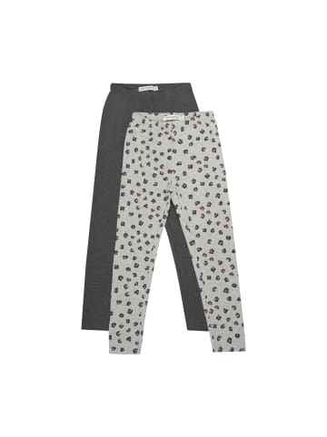 Minymo Leggings MISweat Leggings w.AOP (2-pack) - 5900  Gemusterte Leggings in Grau