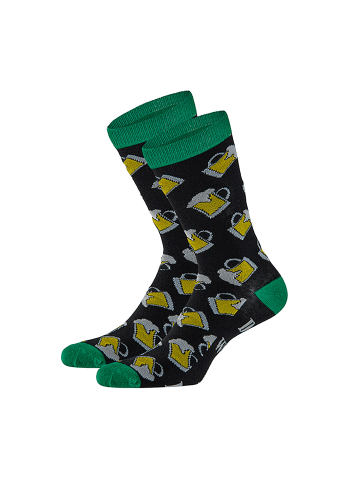Yuhu Herren Bier Socken in Bierdose Geschenkverpackung 1 Paar in Grün