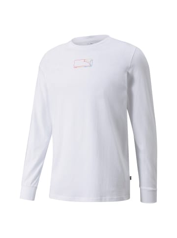 Puma Longsleeve 1er Pack in Weiß