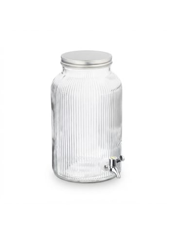 relaxdays Getränkespender in Transparent - 5L