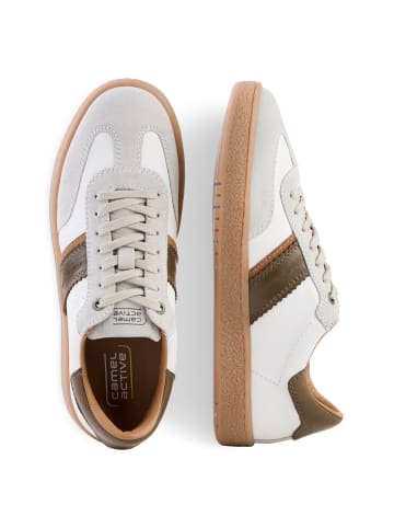 Camel Active Sneaker mit farbigen Designelementen in Weiß