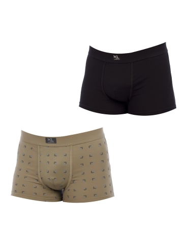 Kisses and Love 2er-Set: Boxershorts in Black