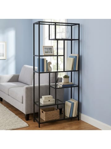 VASAGLE Bücherregal Baris in Weiß - (B)80 x (H)180 x (T)30 cm