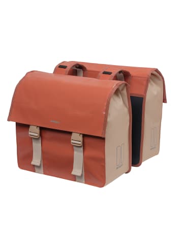 BASIL Doppelpacktasche "Urban Load" in terra red/rose