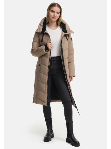 Navahoo Winterjacke Navahoo Schmatzibaer XIV Damen Winterjacke N009 in Taupe Grey