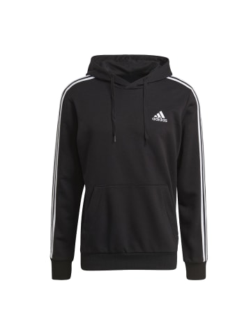 adidas Kapuzenpullover 3 Streifen Design in Schwarz
