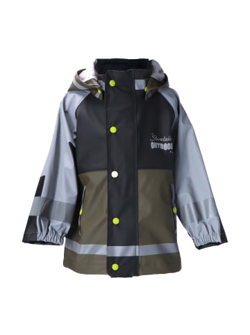 Sterntaler Funktions-Regenjacke ungefüttert uni in dunkelgrün