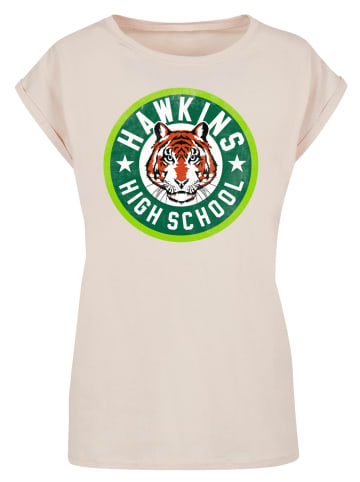 F4NT4STIC T-Shirt Stranger Things Hawkins Tiger Circle in Whitesand