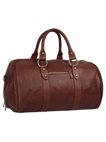 piké Reisetasche echt Leder in braun