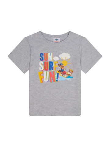 Paw Patrol T-Shirt kurzarm Paw Patrol Sun Surf Fun in Grau