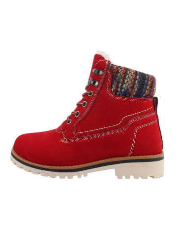 Ital-Design Stiefelette in Rot