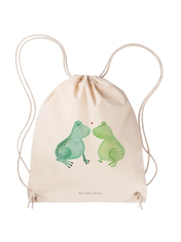 Mr. & Mrs. Panda Sportbeutel Frosch Liebe ohne Spruch in Creme