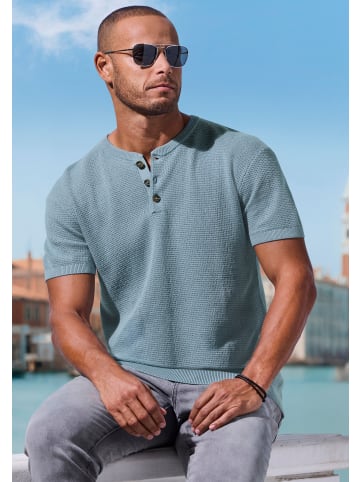 John Devin Henleyshirt in blau