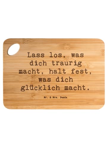 Mr. & Mrs. Panda Servierbrett Spruch Verluste betrauern und losl... in Braun