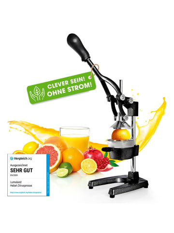 Lumaland Entsafter Edelstahl/schwarz  Schwarz