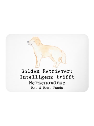Mr. & Mrs. Panda magnet Golden Retriever Liebe mit Spruch in Weiß