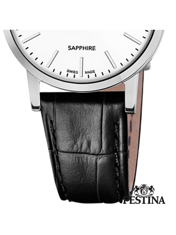 Festina Analog-Armbanduhr Festina Swiss Made schwarz klein (ca. 29mm)