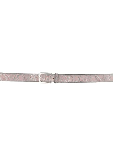 b.belt Gürtel Leder in rose-silver-metallic
