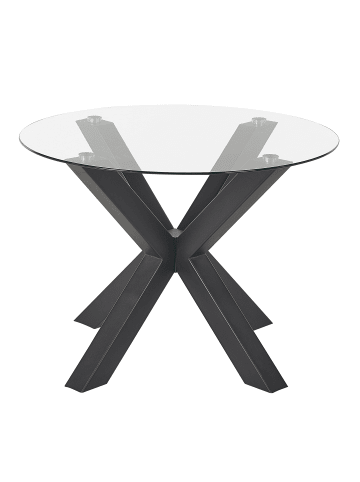 Beliani Esszimmertisch OTIUM in Schwarz - (W) 100 x (H) 75 x (L) 100 cm