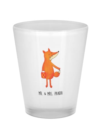Mr. & Mrs. Panda Schnapsglas Fuchs Laterne ohne Spruch in Transparent