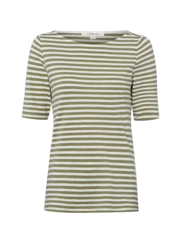 s.Oliver Shirt in oliv weiß - 0002