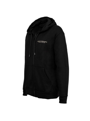Armani Exchange Sweatjacke in Schwarz/Gold