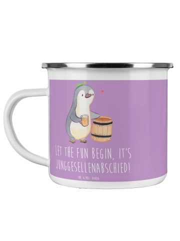 Mr. & Mrs. Panda Kaffeepott Junggesellenabschied Spaß mit Spruch in Lavendeltraum