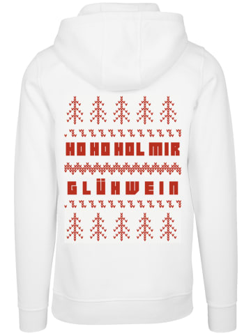 F4NT4STIC Hoodie Weihnachten Ho Ho Hol mir Glühwein in weiß