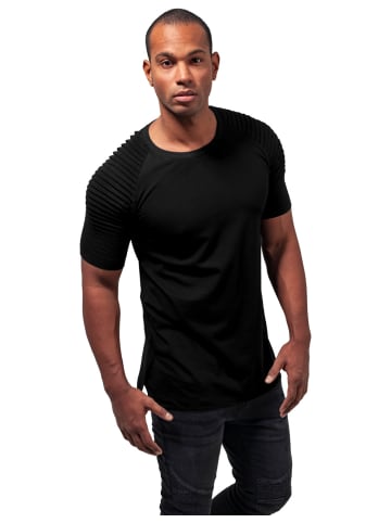 Urban Classics T-Shirt Pleat Raglan Tee in Schwarz