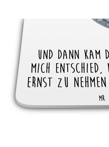 Mr. & Mrs. Panda Tischuntersetzer Seekuh Happy mit Spruch in Weiß