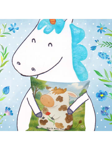 Mr. & Mrs. Panda wurfkissen Kuh Design ohne Spruch in Weiß