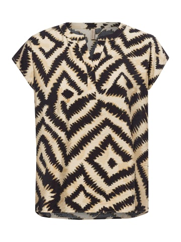 soyaconcept Kurzarmbluse SC-Pixi 1 in beige