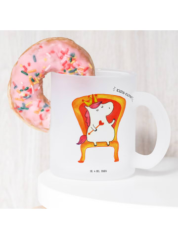 Mr. & Mrs. Panda Bedruckte Tasse Einhorn Prinzessin ohne Spruch in Transparent