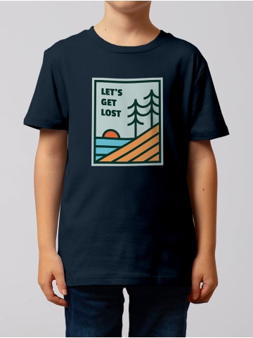 wat? Apparel T-Shirt Let's Get Lost in Dunkelblau