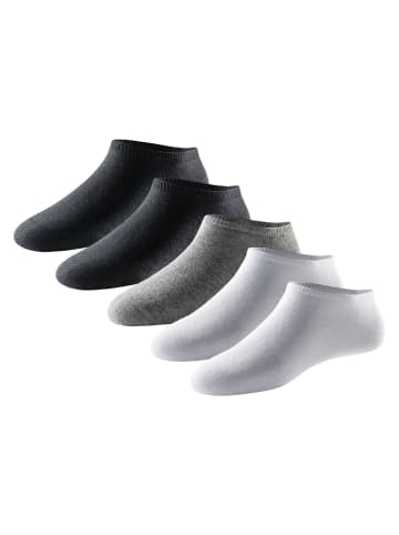 Schiesser Socken 5er Pack in Schwarz/Weiß/Grau