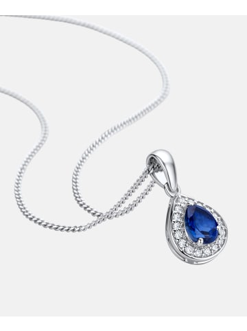 Diamant L'éternel Halskette aus 375 Weißgold mit Diamant mit Saphir