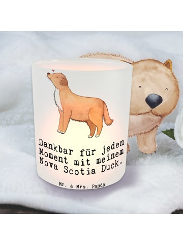 Mr. & Mrs. Panda Teelichthalter Glas Nova Scotia Duck Moment mit... in Transparent