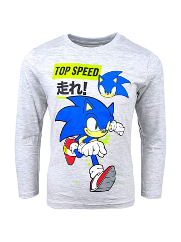 Sonic Langarmshirt Sonic The Hedgehog in Grau