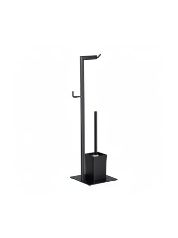 relaxdays WC Garnitur in Schwarz - (H)72 cm