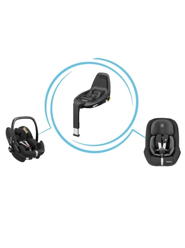 Maxi-Cosi 3in1 Babyschale & Reboarder-Set ab Geburt in schwarz