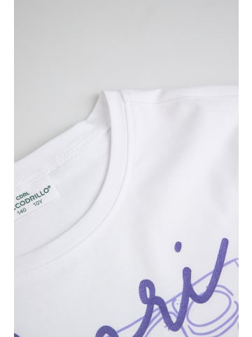 Coccodrillo T-shirt mit kurzen Ärmeln in weiß