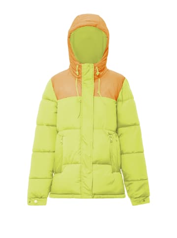 myMo Wattierte Steppjacke in Saure Limette Aprikose