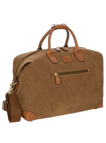BRIC`s Life Weekender - Reisetasche 43 cm (olive) in camel
