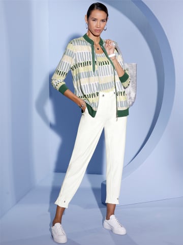 creation L Shirtjacke in ecru-moos-bedruckt