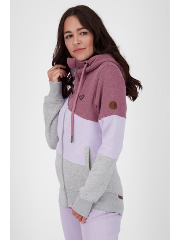 alife and kickin Kapuzensweatjacke, Sweatjacke, Kapuzenjacke, Shirtjacke SteffiAK A in mulberry melange