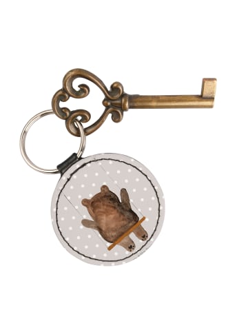 Mr. & Mrs. Panda Anhänger Bär Schaukel ohne Spruch in Grau Pastell